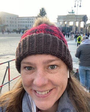 Me in front of the Brandenburg Gate